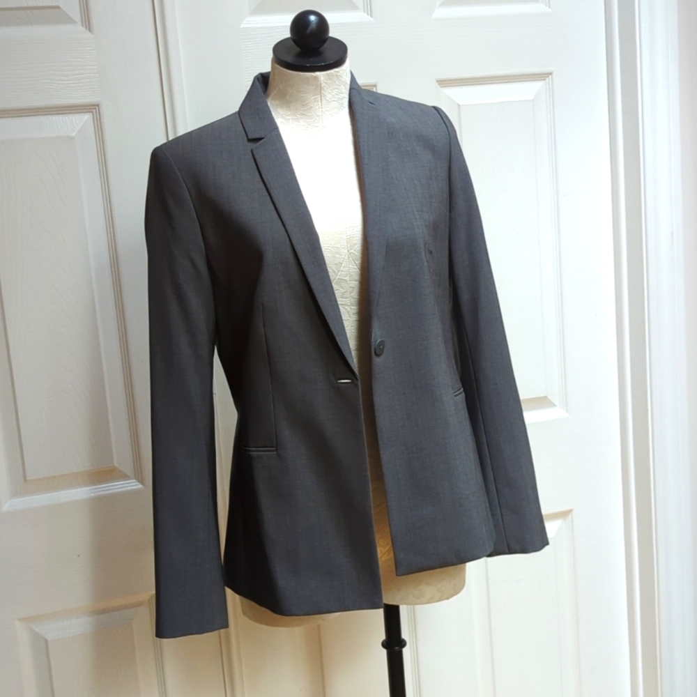 Elie Tahari Grey Wool Blazer NWT - US 6